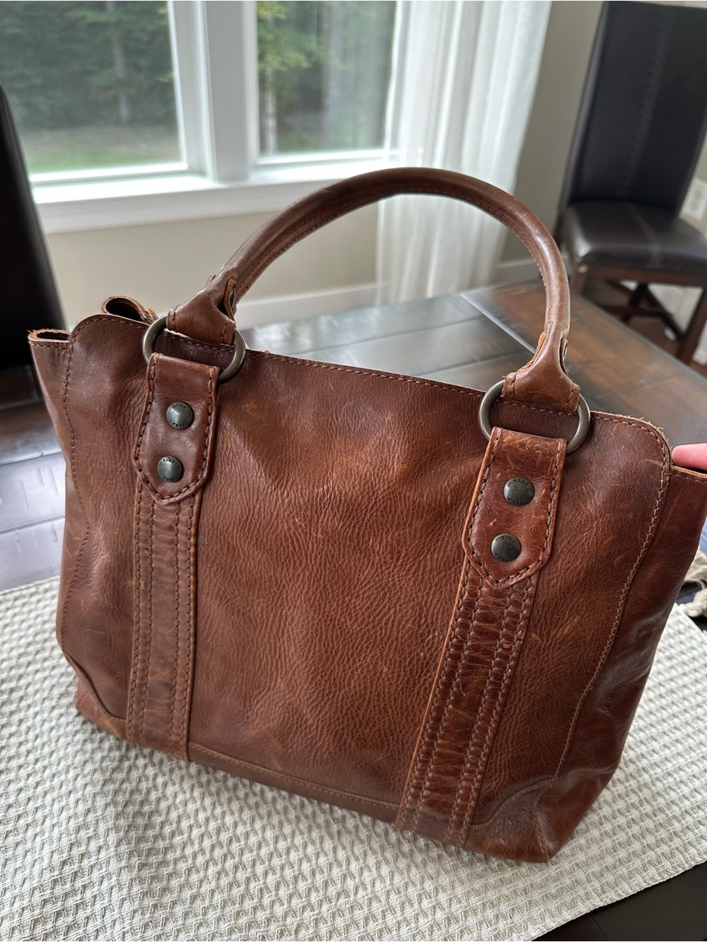 Frye Melissa Tote in Cognac